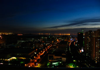 永盈彩票营销窗外夜景